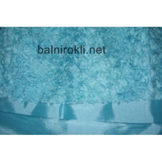 Къса Феерична Тюркоазено Синя Рокличка за Бал