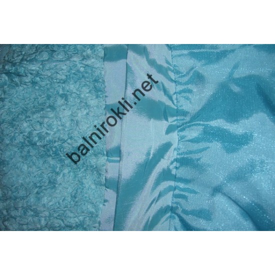 Къса Феерична Тюркоазено Синя Рокличка за Бал