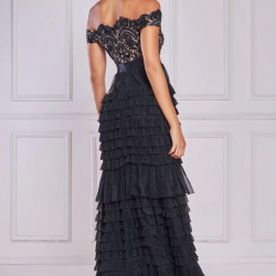 Абитуриентска Бална Дълга Черна Рокля Блестящо Деколте Абитуриентска Бална Дълга Черна Рокля Блестящо Деколте