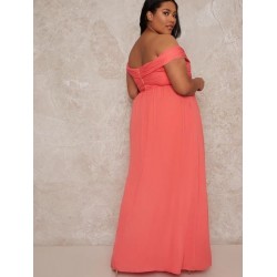 Дълга Бална Рокля Корал Макси Дами Дълга Бална Рокля Корал Макси Дами