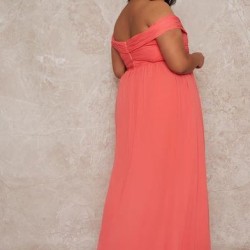 Дълга Бална Рокля Корал Макси Дами Дълга Бална Рокля Корал Макси Дами