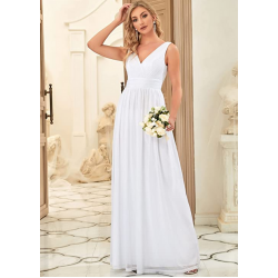 Дълга Вечерна Бяла Рокля