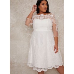 Бяла Елегантна Рокля Макси Дами Тюл Бяла Елегантна Рокля Макси Дами Тюл