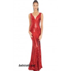 Червена Дълга Бална Рокля Холивуд
