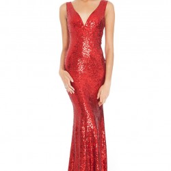 Червена Дълга Бална Рокля Холивуд