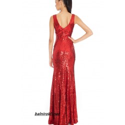 Червена Дълга Бална Рокля Холивуд Червена Дълга Бална Рокля Холивуд