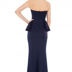 Дълга Официална Тъмносиня Рокля Елегант